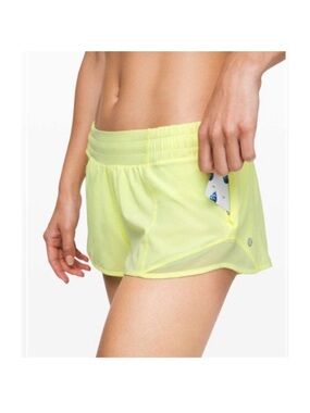 Lululemon hotty hot shorts II 2.5” in florid flash